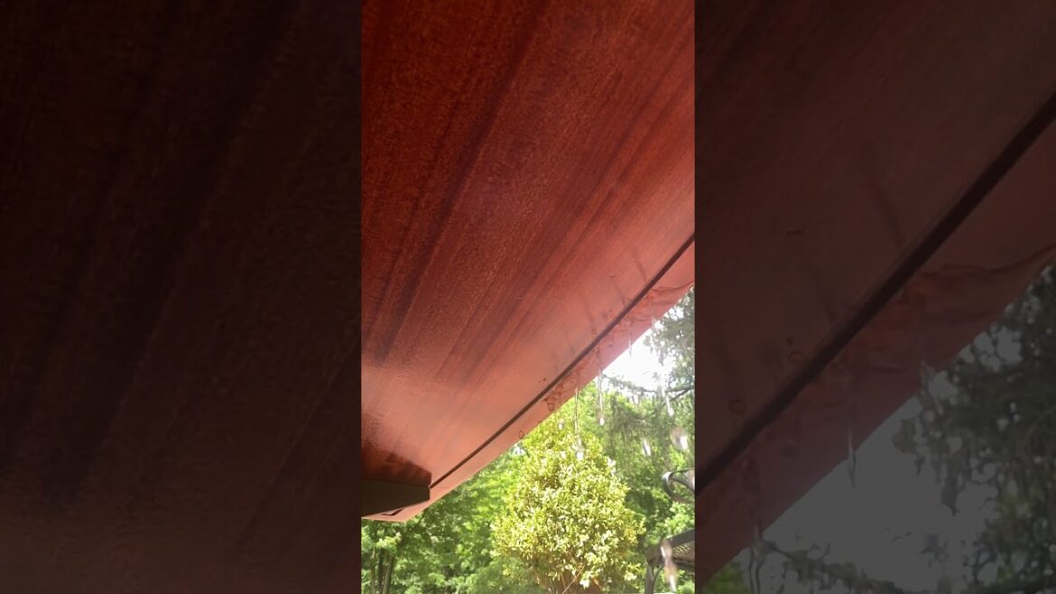 How a Drip Edge Works - Outdoor Table #shorts