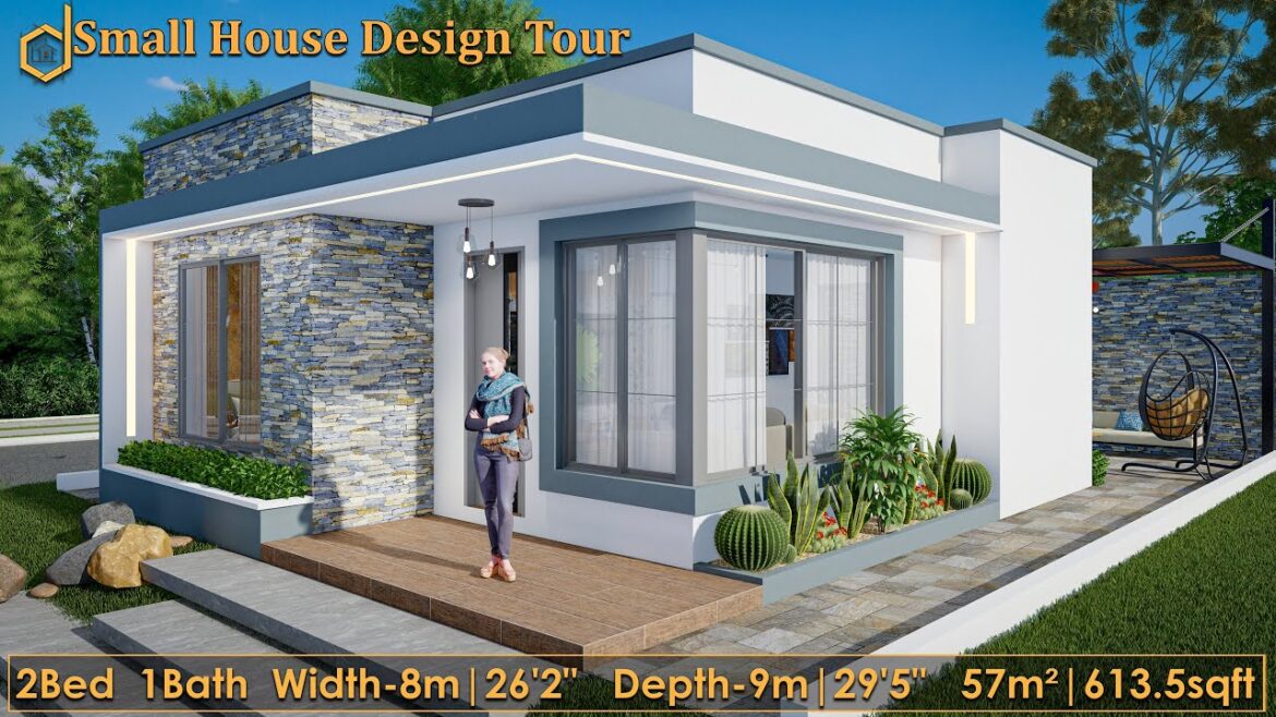 Small House Design | 2-Bedrooms | Box-Type Modern House