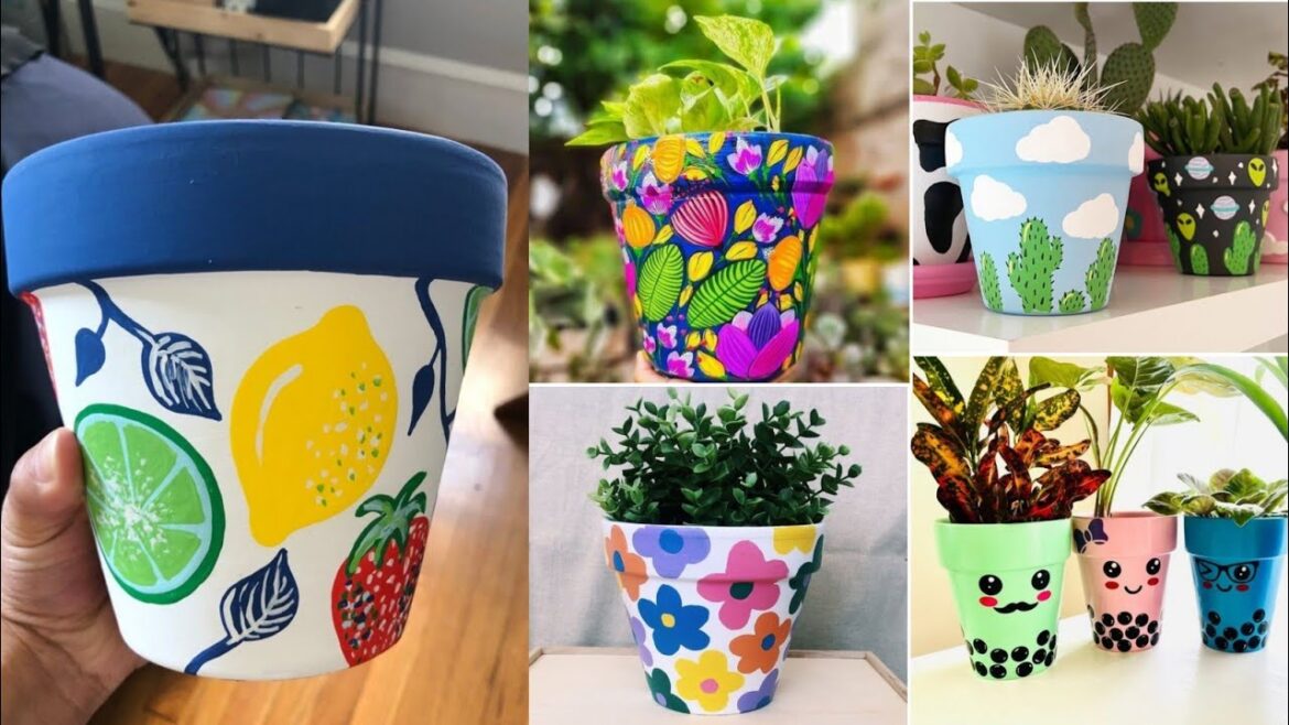 100+ Flower Pots Designs And Ideas | Garden Decore | Colourful pots ideas | gardening crochetflower 100+ Flower Pots Designs And Ideas | Garden Decore | Colourful pots ideas | gardening crochetflower