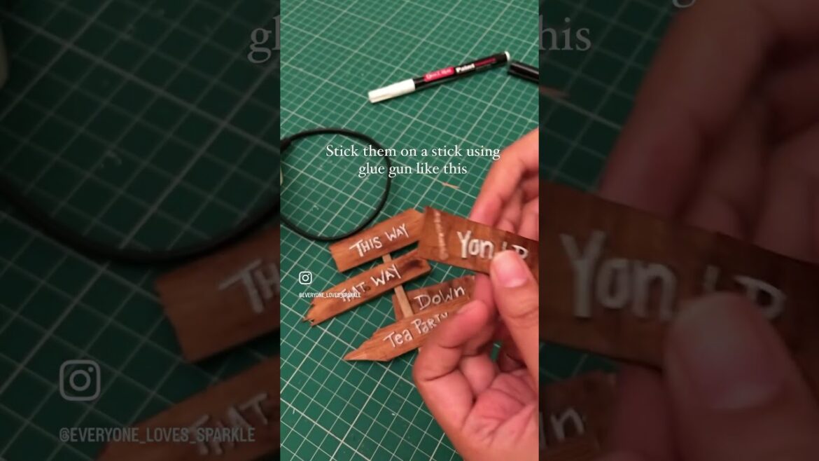 Easy DIY Miniature Sign board for Fairy Garden 🪴 Handmade with minimum supplies & effort