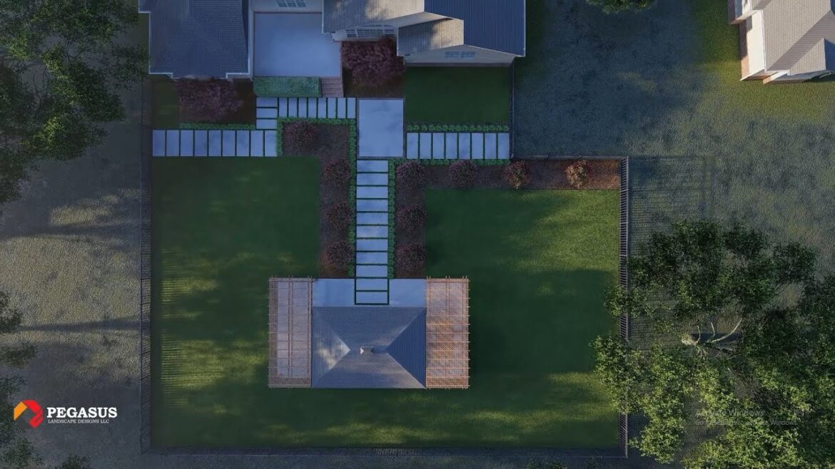 3D Landscape/Hardscape Design Walkthrough#15 | SketchUp + Lumion | PEGASUS 3D