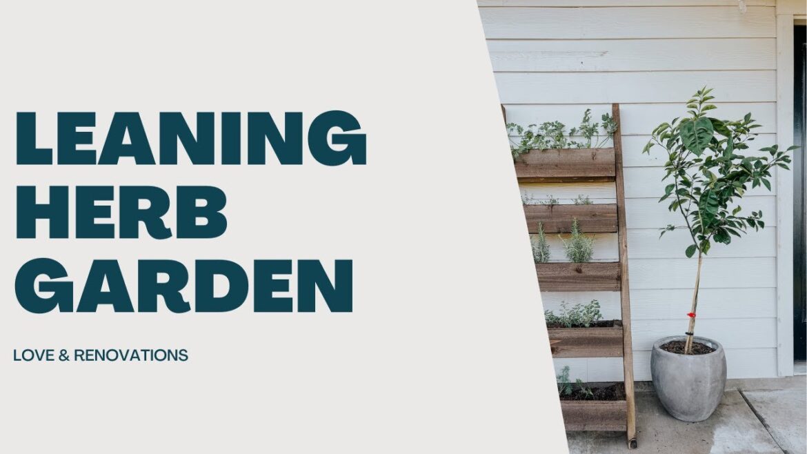 How to Build a Tiered Vertical Herb Garden (Plans by Ana White) | Gorgeous DIY Leaning Planter