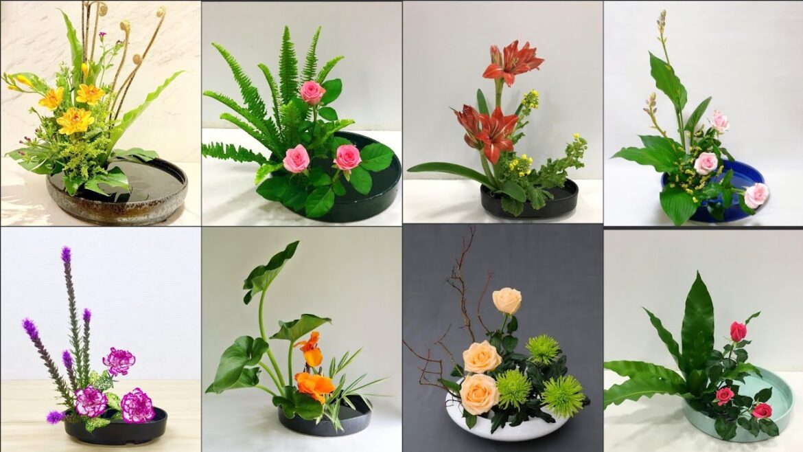 50 Easy Ikebana Japanese Floral Centerpiece Arrangements In Bowl| Special Flower Decoration ideas