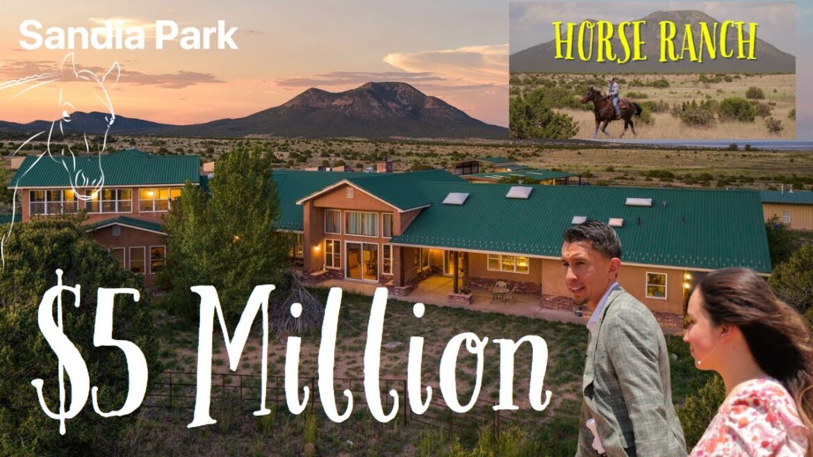 Touring a Luxury $5M Horse Ranch in Sandia Park, (NEAR ALBUQUERQUE) New Mexico