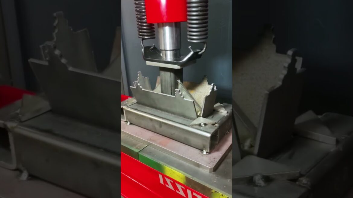 Pressing the Ribbon Burner Bodies - Good Gadgets and Machines Make Life Easy