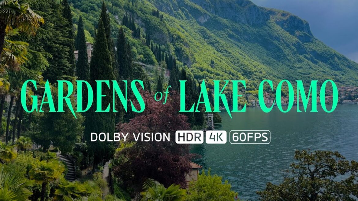 Gardens of Lake Como, Italy / Walking Tour - 4K