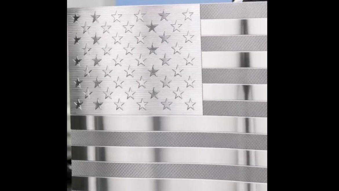 Machining an American Flag for Independence Day - Good Gadgets and Machines Make Life Easy