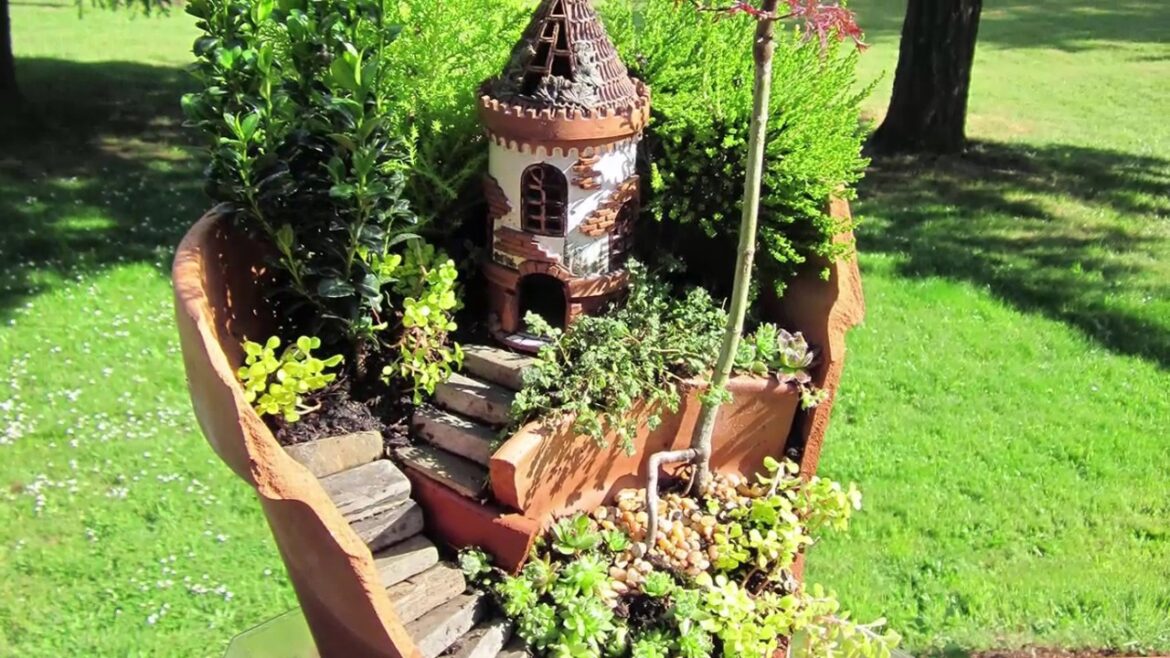 10 Cute natural miniature fairy garden ideas