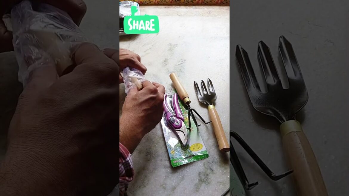 Gardening toolkit|Trowel, Hand fork, Hand rake and pruner