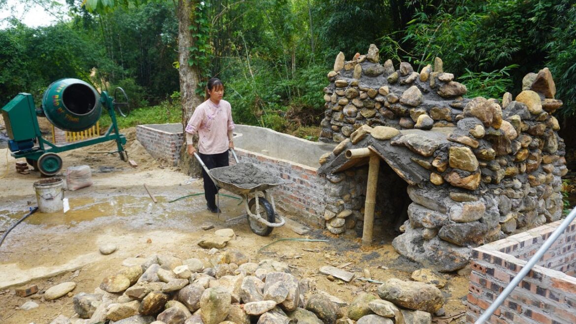 How to Build A Beautiful Waterfall Stone Aquarium Very Easy – Family Garden – Design Farm Ep3 How to Build A Beautiful Waterfall Stone Aquarium Very Easy - Family Garden - Design Farm Ep3