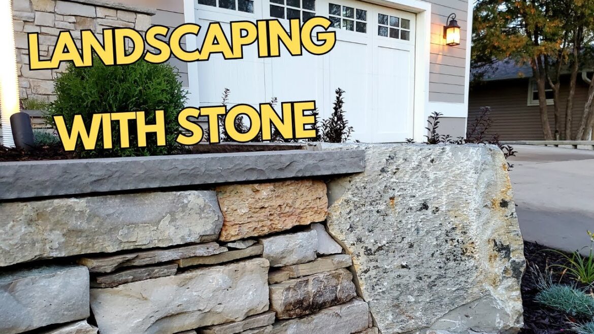 Front Yard Landscape with Stonework - Curb Appeal!