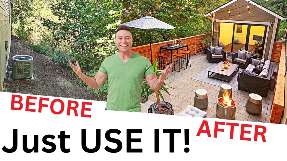 USE your Sloped Backyard (Small Space Ideas)