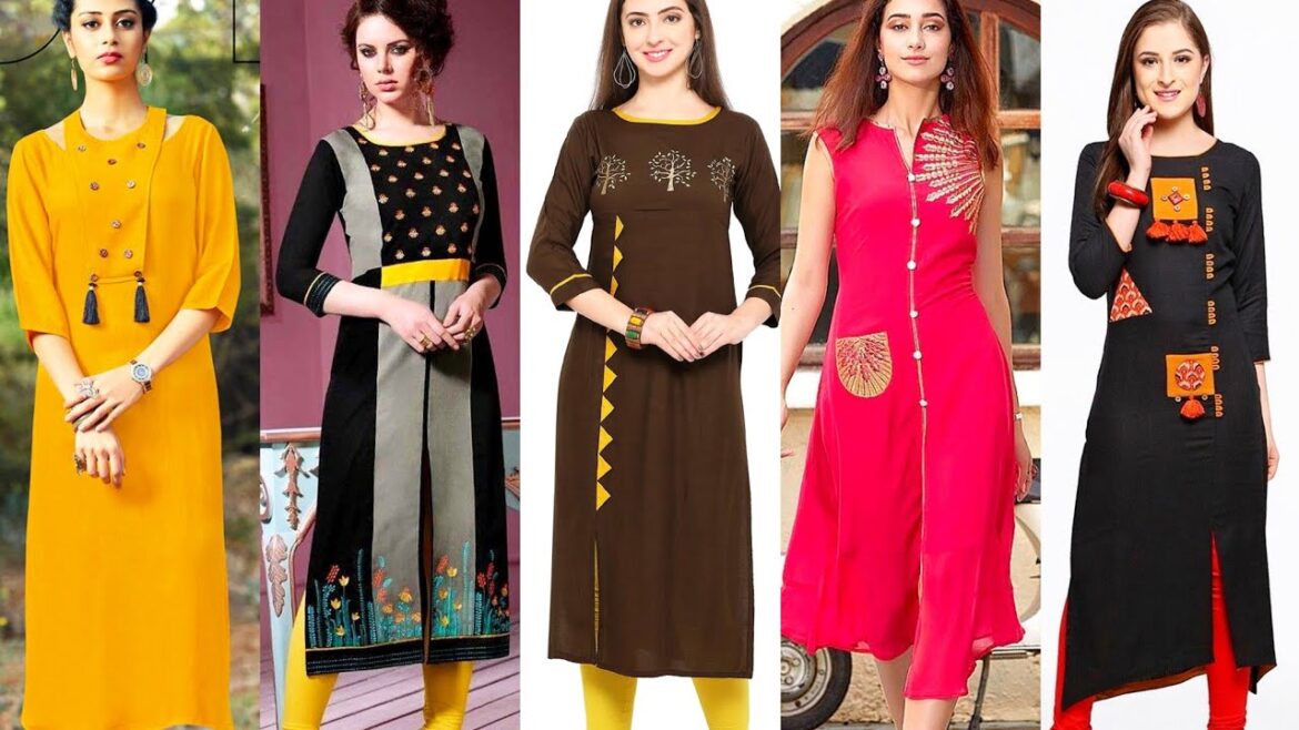 Beautiful And Stylish Designer's Casual And Formal Office Wear Kurtis Designs Ideas