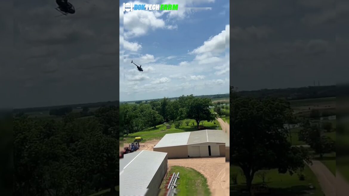 Small helicopter agricultural technology- Agriculture and machinery are pleasing to the eye #shorts