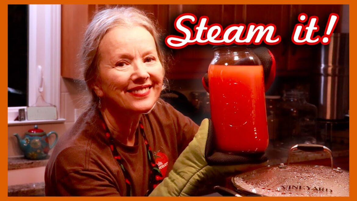 How to STEAM TOMATO JUICE (in a steam juicer!)