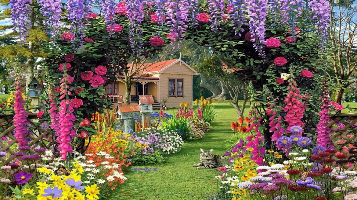 BEAUTIFUL! BACKYARD FLOWER GARDEN DESIGNS | AMAZING BACKYARD OUTDOOR SPACE WITH FLOWER GARDEN IDEAS