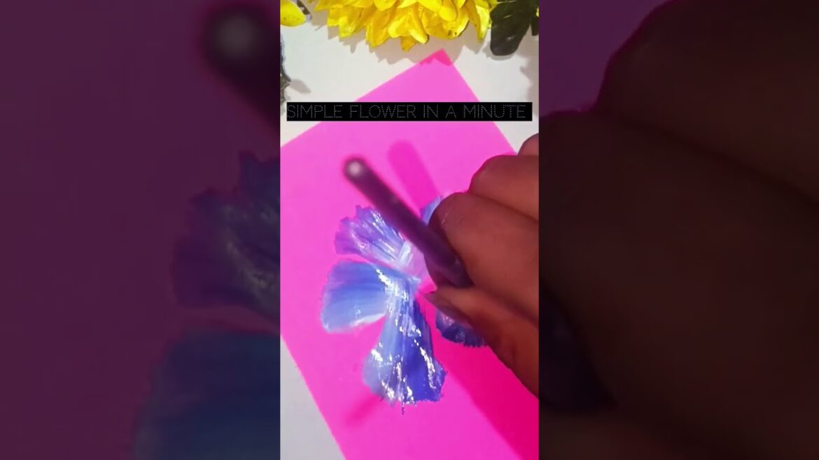 Flower Painting #shorts #viral #shortsfeed #viralvideo #ytshorts #youtubeshorts #art #painting #yt