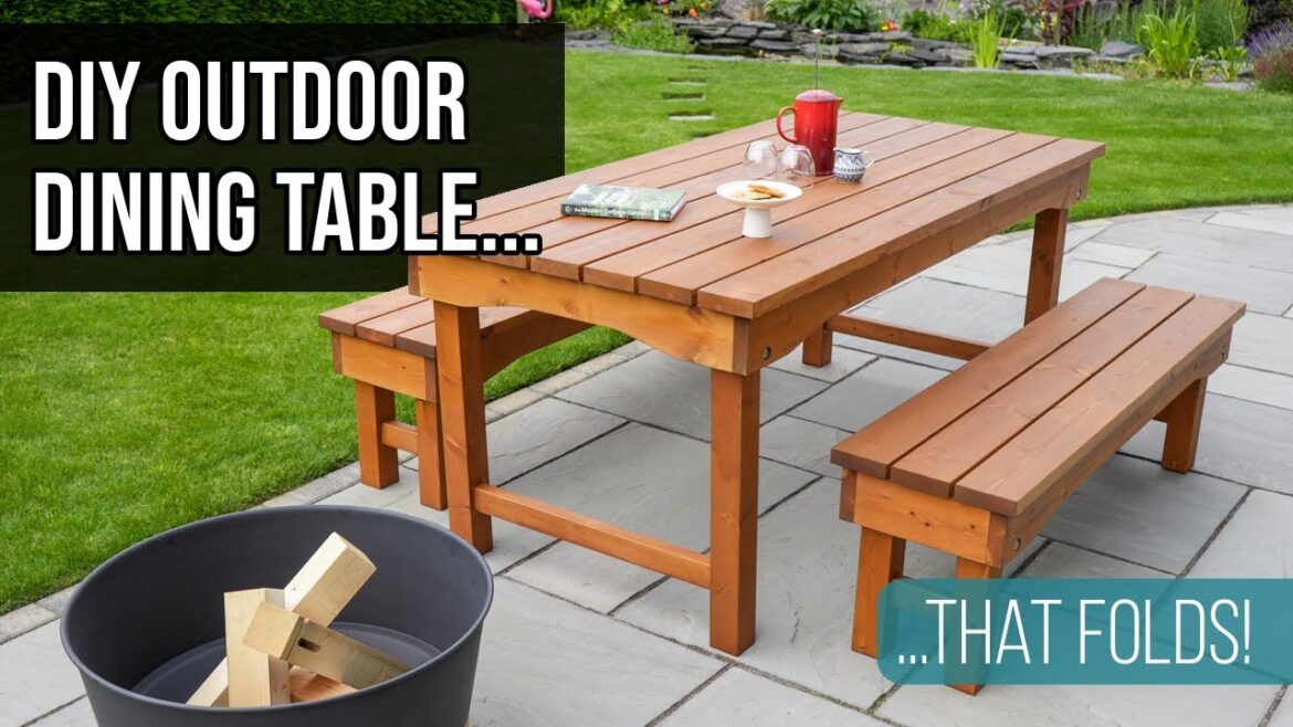 DIY Folding Patio Table | Easy Picnic Table with Plans