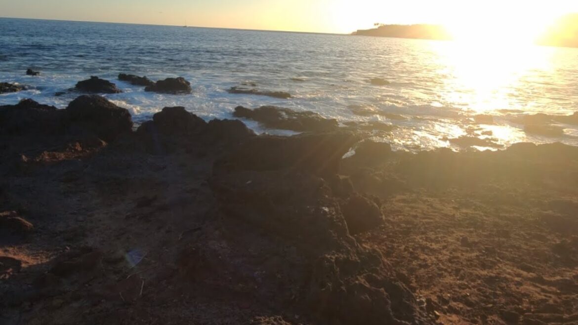 Live Hawaii Sunset and Relaxing Ocean Waves Sound