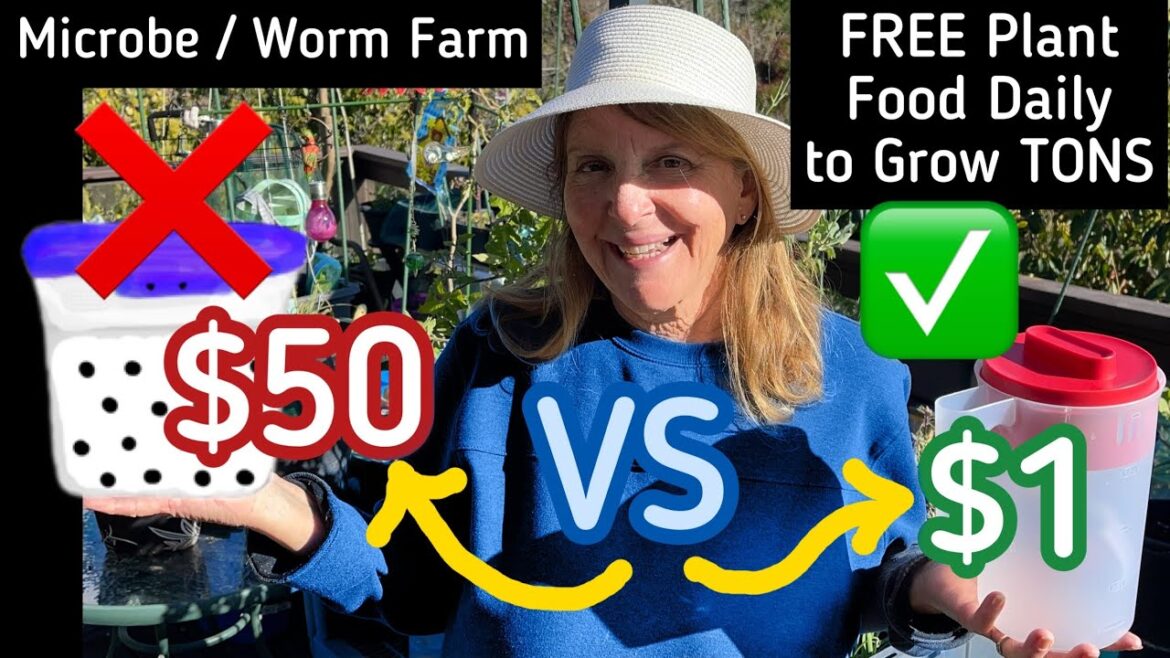 $1 How to Build in Ground Worm Composter Farm, Compost in Place GARDEN Plant Fertilizer to Grow Tons