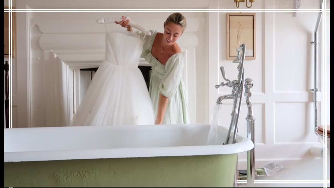 CLEANING MY COUTURE WEDDING DRESS & YUMMY HOME COOKING // Fashion Mumblr Vlogs