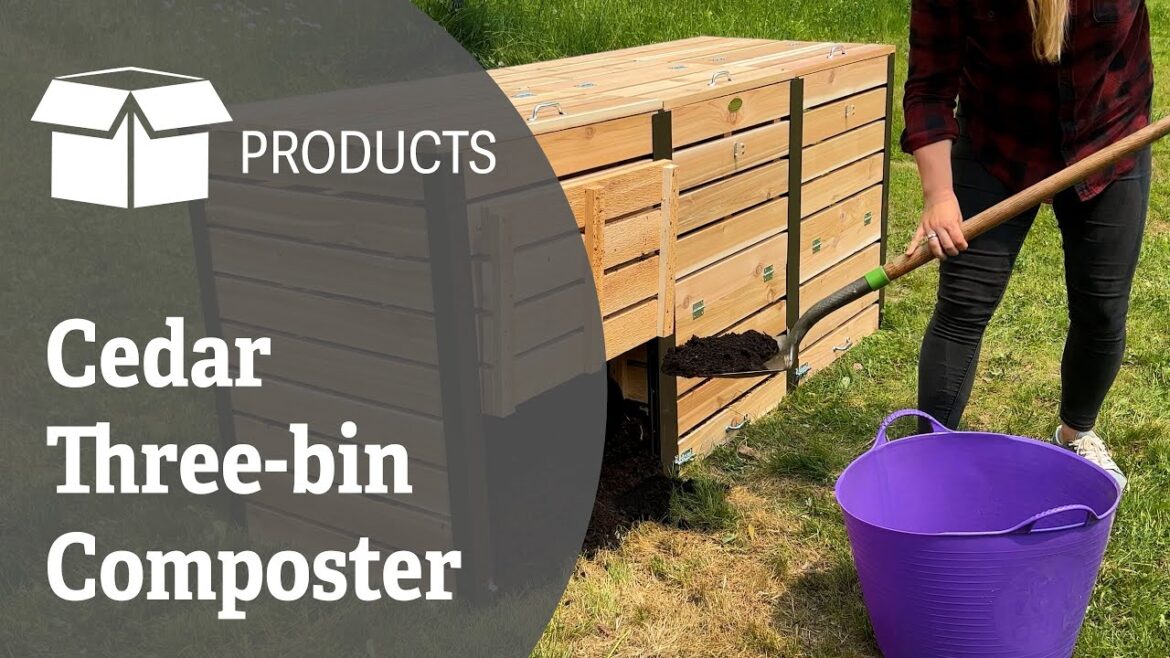 Cedar Three Bin Composter Cedar Three Bin Composter