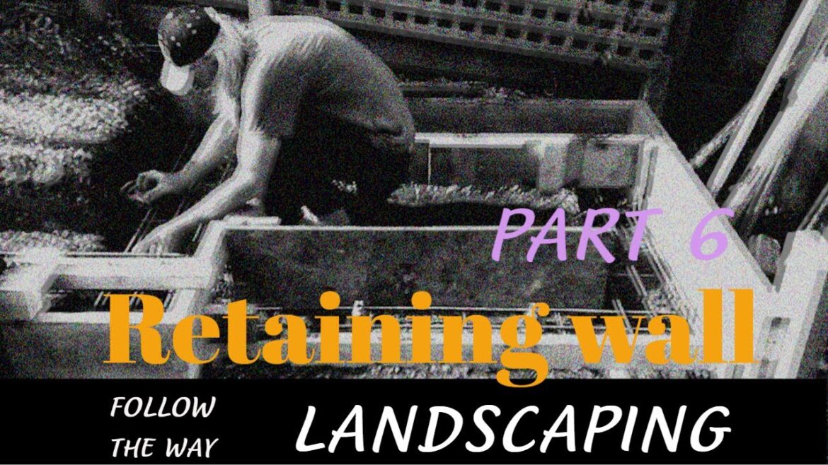 How to Build Foundations|Retaining Wall | Landscaping| Part 6