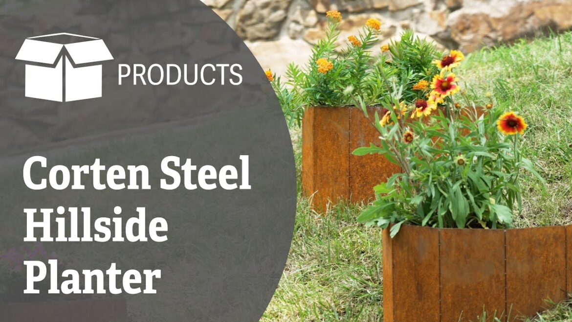 Corten Steel Hillside Planters Corten Steel Hillside Planters