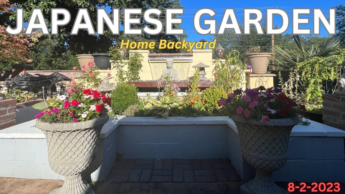 Japanese Garden at Home Backyard #Japangarden #backyardgardening #waterfalls #backyarddesignideas