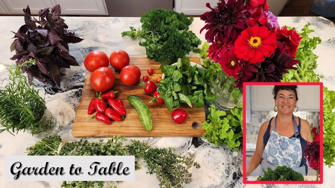 🍅🥒🌿 Patio Container Garden Harvest SO EASY #containergardening #gardentotable 🍅🥒🌿 Patio Container Garden Harvest SO EASY #containergardening #gardentotable