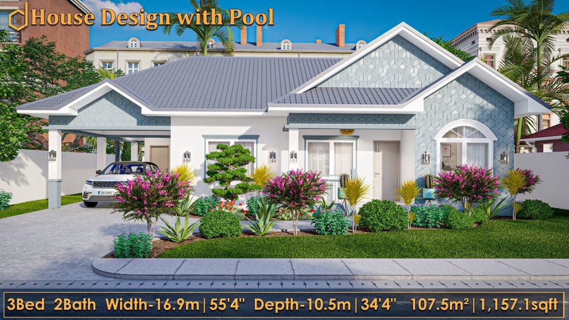 Inside a Beautifully Designed Bungalow House with a Pool and a Lush Garden | 3 Bedrooms[107sqm]