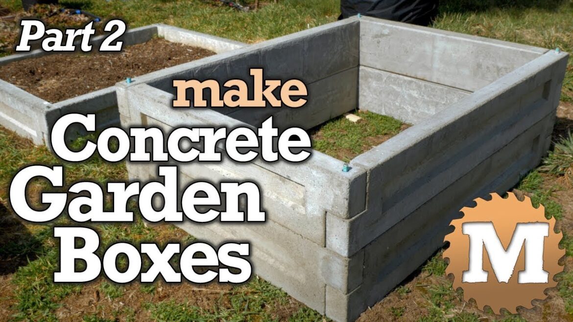 Amazing Concrete Garden Boxes PART 2 – DIY Forms to Pour and Cast Cement Planter link together Beds Amazing Concrete Garden Boxes PART 2 - DIY Forms to Pour and Cast Cement Planter link together Beds