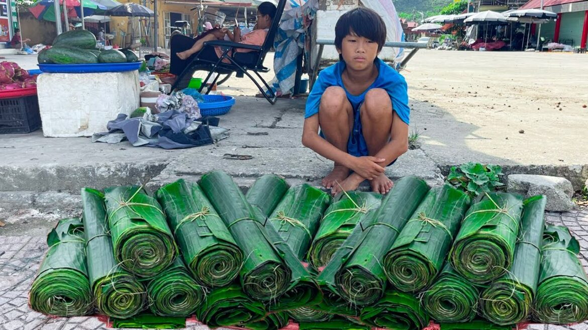 Gardening , Grow More Vegetables, Harvest Banana Leaves Go to the Market and Earn Money Buy Rice