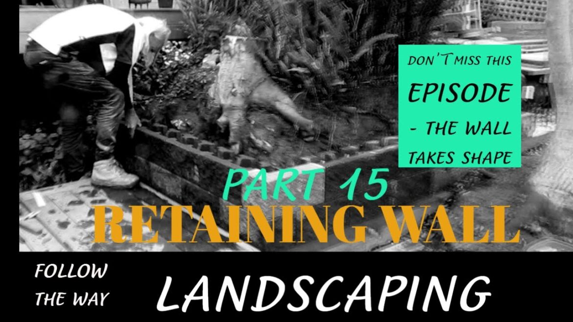 How to Build a Retaining Wall | Block and Stone Wall Construction is Amazing| Part 15