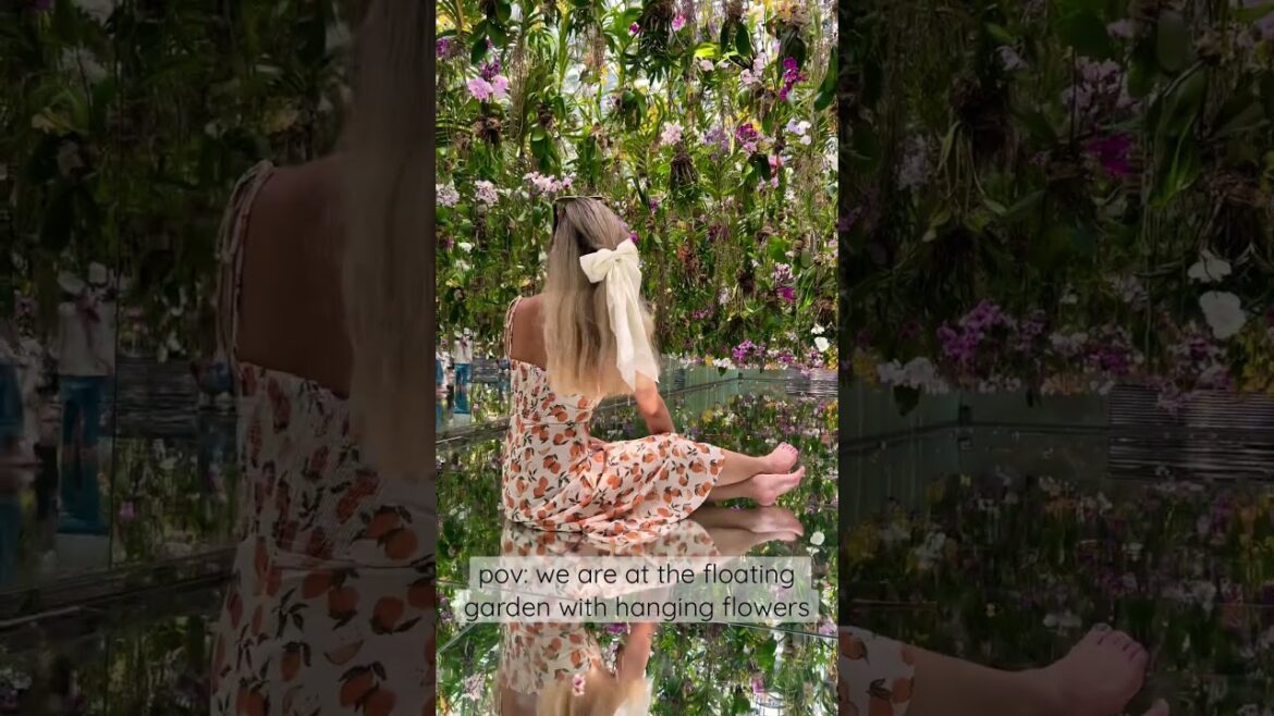 would you travel to japan to visit a floating garden with hanging flowers? teamlab planets tokyo