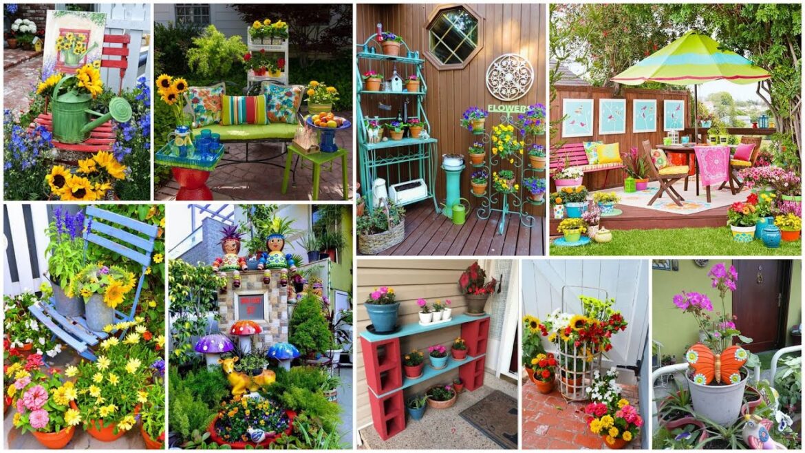 75+ Colorful Garden Decorations | Brighten up your Garden with these ideas