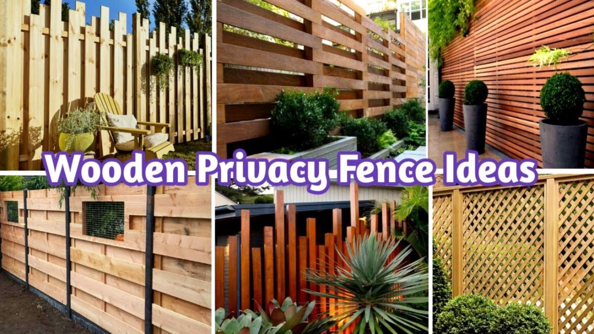 Wooden Privacy Fence Ideas/Wooden Fence/Garden Fence/Fence Design/Fence Wall/Fence Wall Decoration