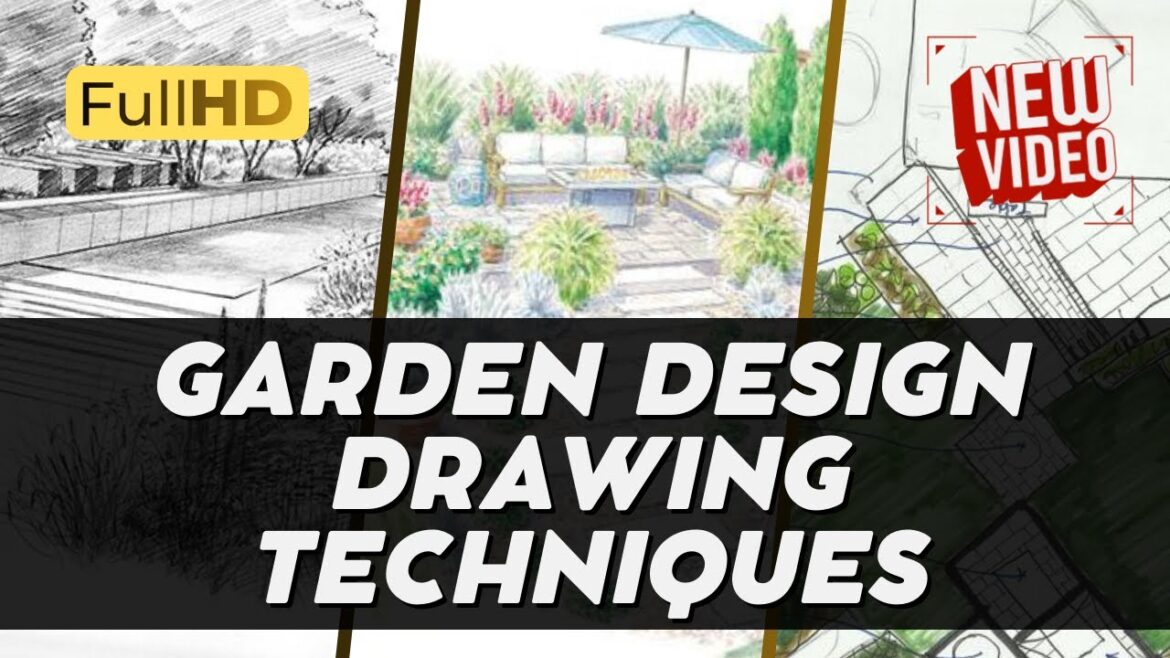 20+ Garden Design Drawing Techniques | Über 20 Gartengestaltung Zeichnungstechniken