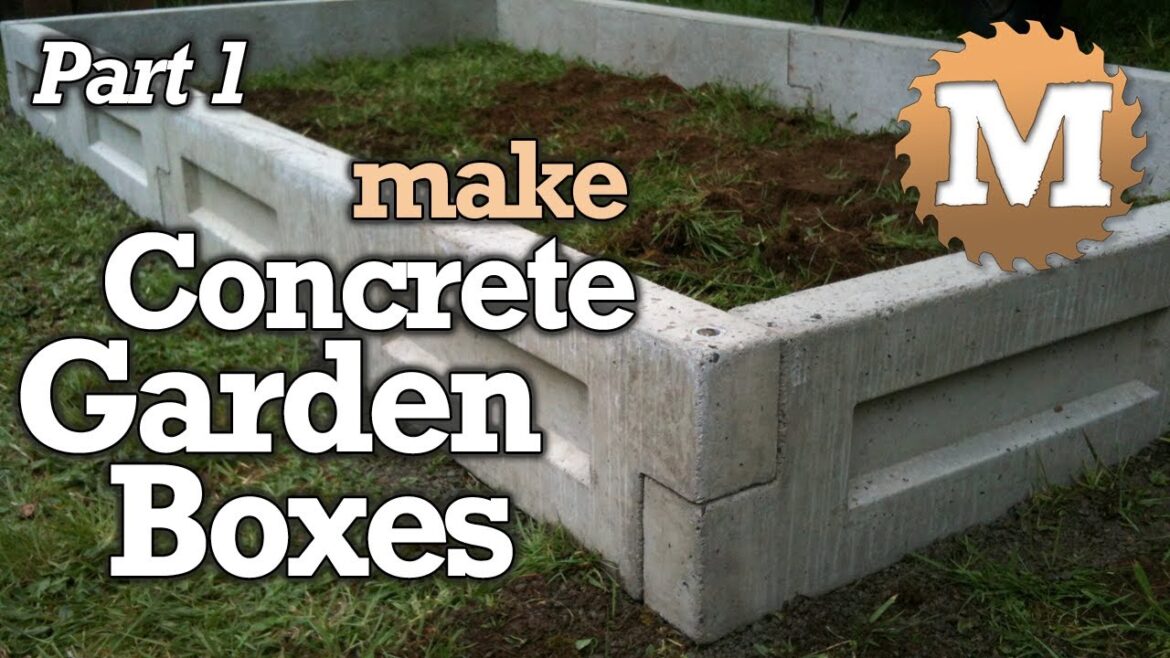 Amazing Concrete Garden Boxes PART 1- DIY Forms to Pour and Cast Cement Planter link together Beds Amazing Concrete Garden Boxes PART 1- DIY Forms to Pour and Cast Cement Planter link together Beds