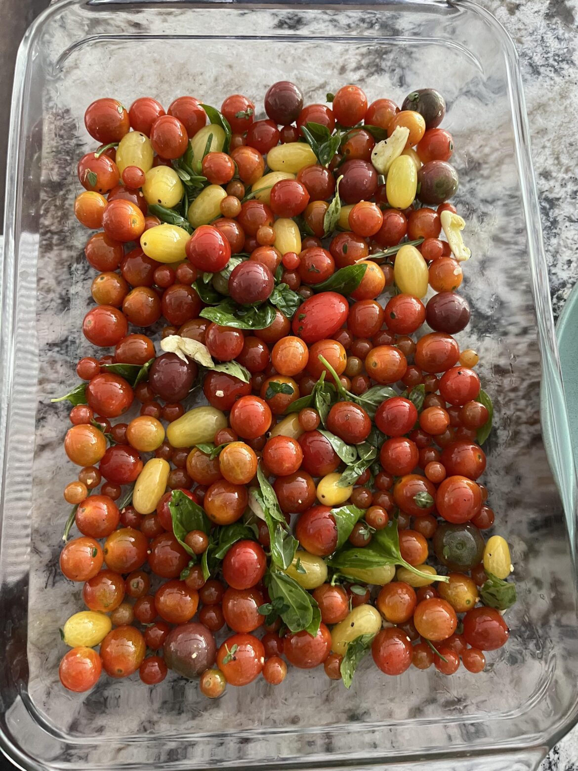 Grew all these babies from seed - except for one. Headed to the oven for low and slow roasting. So pretty!