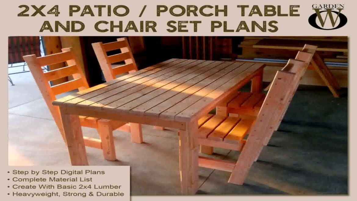 Outdoor Patio Furniture Plans Diy