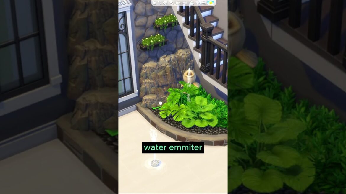 The Sims 4 Understairs Garden Ideas (TIPS) #sims4ideas #sims4garden #sims4shorts