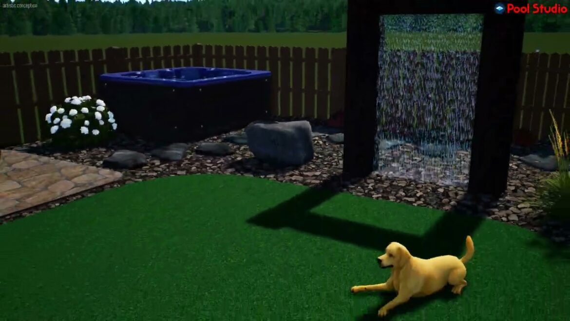 Backyard landscape design 2