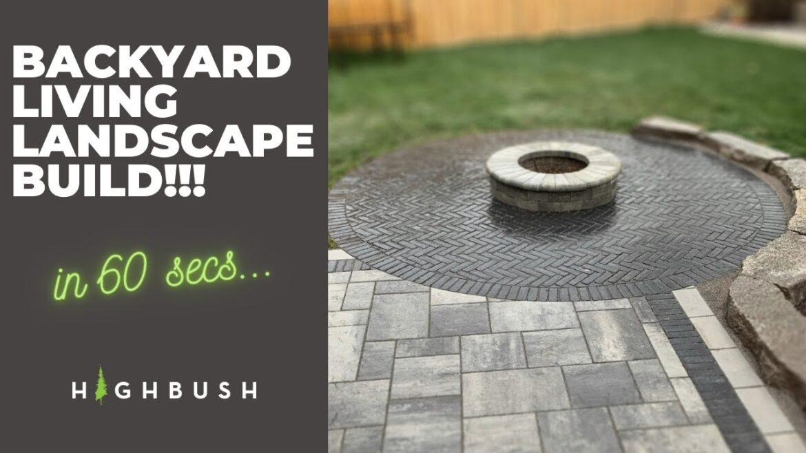 BACKYARD LANDSCAPING TRANSFORMATION in 60 seconds...