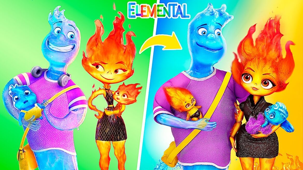 Elemental: Fire and Water's Family/ LOL Surprise DIYs