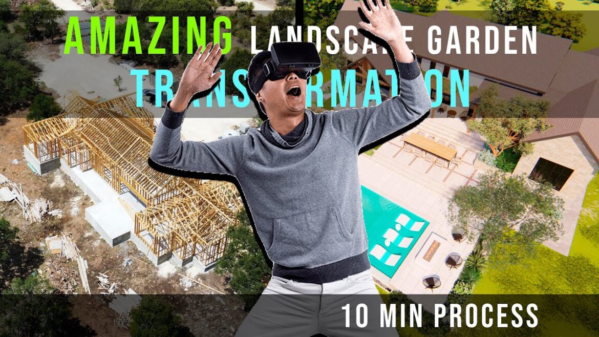 Amazing Landscape design process for A Backyard within 10 minutes