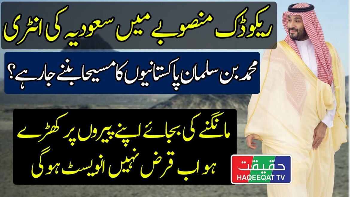 Saudi Arabia Will Take 10% Stake in Reko Diq Gold Project