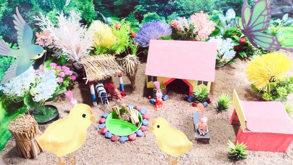 YES TRACTOR diorama working mini farm and supply food @YESTRACTORS #gardening