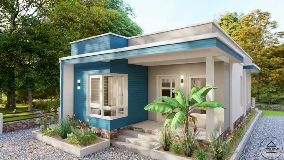 (7x11 Meters) Modern Small House Design | 2 Bedrooms Cabin House Tour | an Original Design