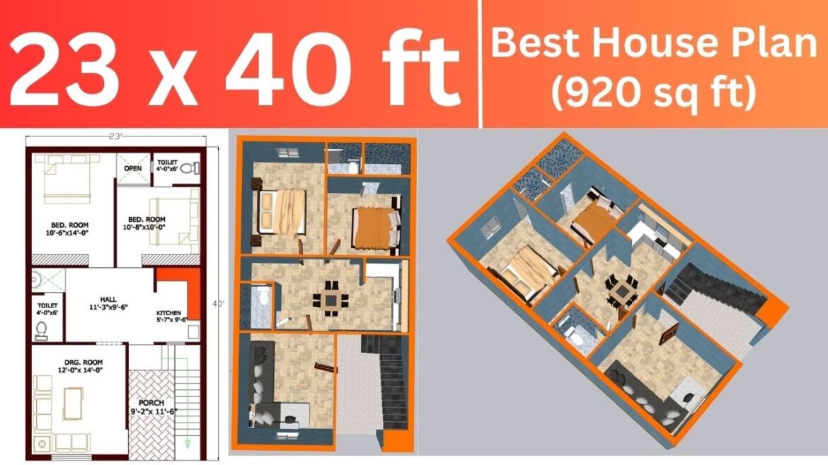 23×40 House Plan | 23×40 House Design | 23×40 House Plan With Garden | 23×40 East facing House Plan 23x40 House Plan | 23x40 House Design | 23x40 House Plan With Garden | 23x40 East facing House Plan